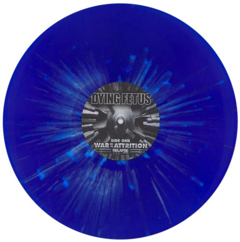 Dying Fetus War Of Attrition - Blue/White Splatter Vinyl vinyl LP album (LP record) US QYILPWA850734