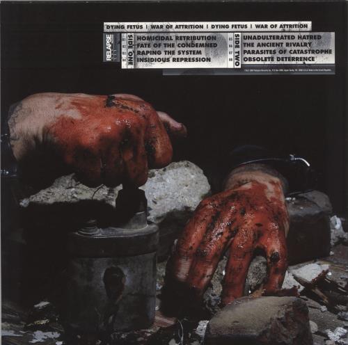 Dying Fetus War Of Attrition - 'Pool of Blood' Vinyl vinyl LP album (LP record) US QYILPWA870158