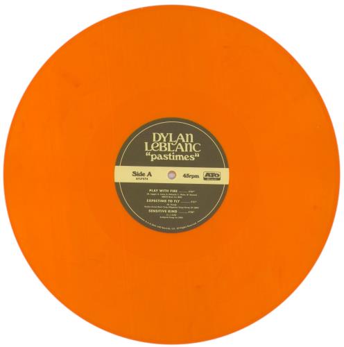 Dylan LeBlanc Pastimes - Orange Vinyl 12" vinyl single (12 inch record / Maxi-single) US D1L12PA841992