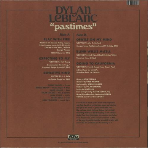 Dylan LeBlanc Pastimes - Orange Vinyl 12" vinyl single (12 inch record / Maxi-single) US D1L12PA841992
