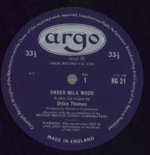 Dylan Thomas Under Milk Wood 2-LP vinyl record set (Double LP Album) UK DK52LUN820583