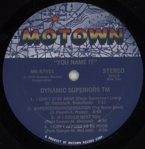Dynamic Superiors You Name It vinyl LP album (LP record) US DYPLPYO883778