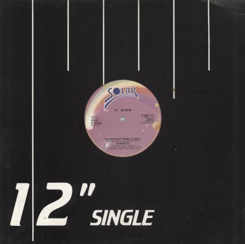 Dynasty Does That Ring A Bell 12" vinyl single (12 inch record / Maxi-single) UK DYN12DO811739