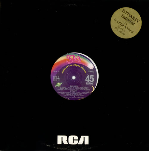 Dynasty Satisfied 12" vinyl single (12 inch record / Maxi-single) UK DYN12SA516095