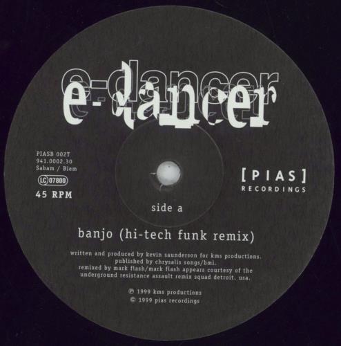 E-Dancer Banjo 12" vinyl single (12 inch record / Maxi-single) Belgian --H12BA856825