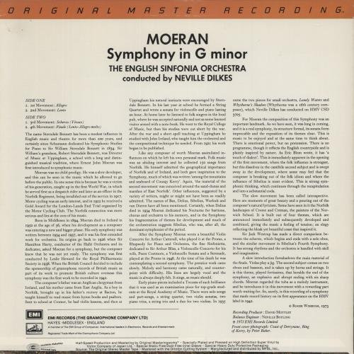 E. J. Moeran Symphony In G Minor - 180gm - Demo Stamped vinyl LP album (LP record) UK M24LPSY881181