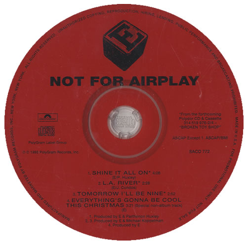 E (pre Eels) Broken Toy Shop Sampler CD single (CD5 / 5") US -E-C5BR437082