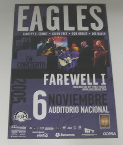 Eagles Auditorio Nacional poster Mexican EAGPOAU369267