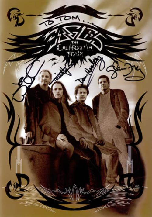 Eagles California Tour - Fully Autographed tour programme US EAGTRCA476001