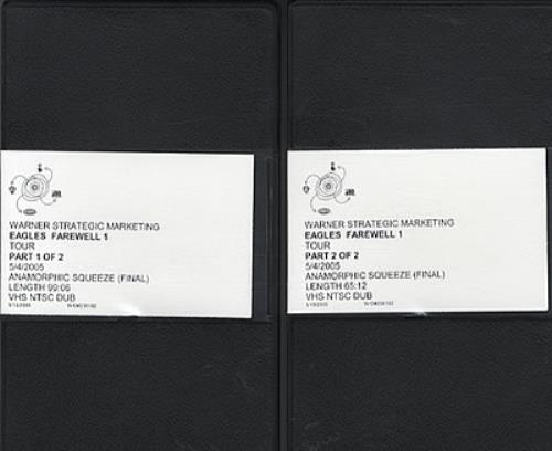 Eagles Eagles Farewell Tour 1 video (VHS or PAL or NTSC) US EAGVIEA330314