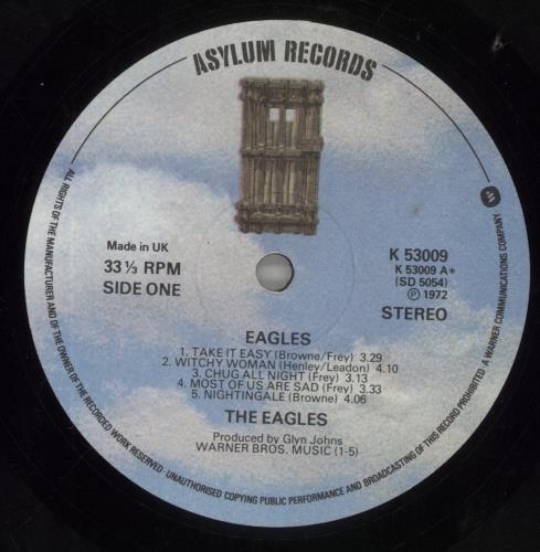 Eagles Eagles vinyl LP album (LP record) UK EAGLPEA264309