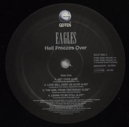 Eagles Hell Freezes Over - EX 2-LP vinyl record set (Double LP Album) UK EAG2LHE804526