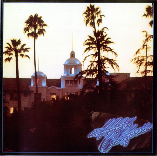 Eagles Hotel California + poster vinyl LP album (LP record) German EAGLPHO495156