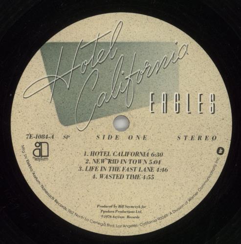 Eagles Hotel California - Open Shrink vinyl LP album (LP record) US EAGLPHO869749