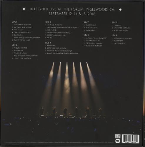 Eagles Live From The Forum MMXVIII - 4LP Vinyl Box Set UK EAGVXLI882702