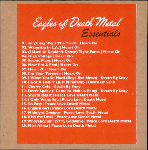 Eagles Of Death Metal Essentials US Promo CD album (CDLP) (504135)