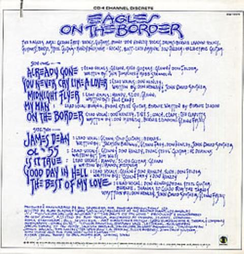 Eagles On The Border - CD4 Quad vinyl LP album (LP record) US EAGLPON267003