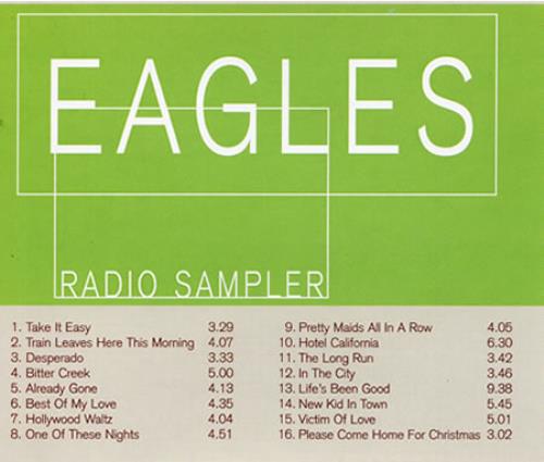 Eagles Radio Sampler CD album (CDLP) German EAGCDRA193233