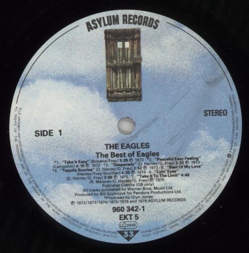 Eagles The Best Of Eagles - EX vinyl LP album (LP record) UK EAGLPTH884897