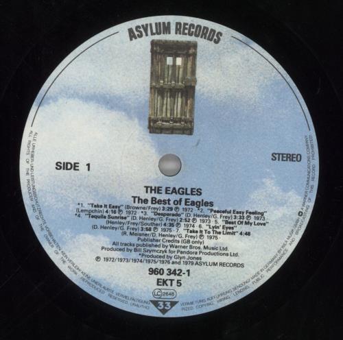 Eagles The Best Of Eagles vinyl LP album (LP record) UK EAGLPTH759269