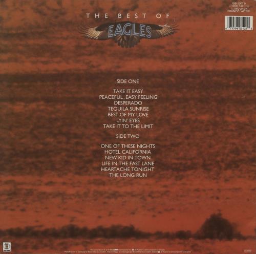 Eagles The Best Of Eagles vinyl LP album (LP record) UK EAGLPTH759269