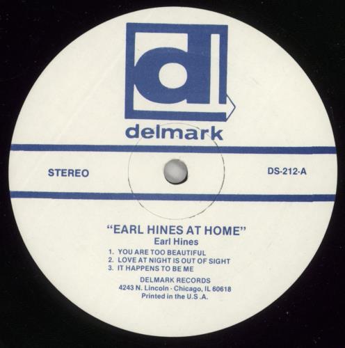Earl Hines At Home vinyl LP album (LP record) UK ER1LPAT876119
