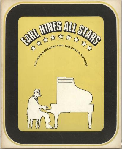 Earl Hines Earl Hines All Stars tour programme UK ER1TREA695968