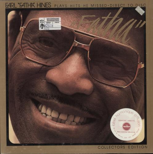 Earl Hines Plays Hits He Missed - Direct To Disc vinyl LP album (LP record) US ER1LPPL528450