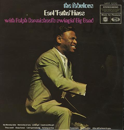 Earl Hines The Fabulous Earl 'Fatha' Hines vinyl LP album (LP record) UK ER1LPTH409419