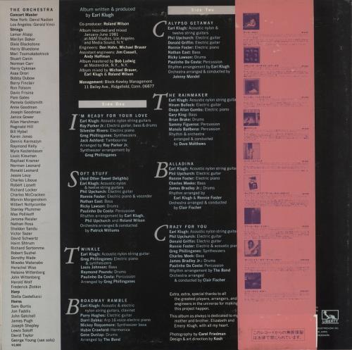 Earl Klugh Crazy For You vinyl LP album (LP record) Japanese EAQLPCR883723
