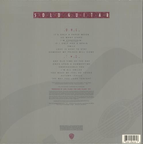 Earl Klugh Solo Guitar vinyl LP album (LP record) US EAQLPSO722362