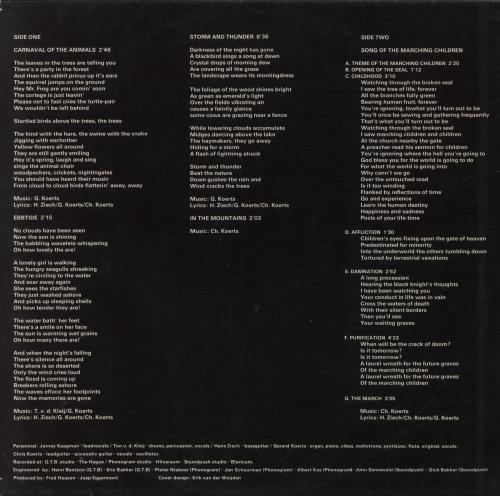 Earth And Fire Song Of The Marching Children vinyl LP album (LP record) Dutch EFILPSO792536