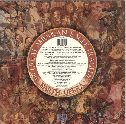 Earth Opera The Great American Eagle Tragedy vinyl LP album (LP record) UK E-OLPTH696161