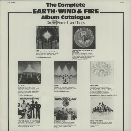 Earth Wind & Fire I Am - Silver Sticker + Merch Insert vinyl LP album (LP record) UK EWFLPIA643913