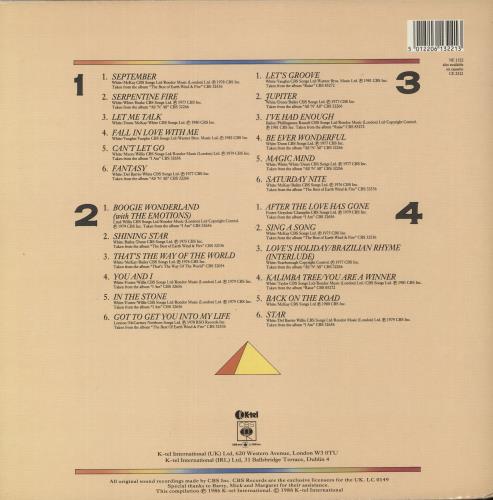 Earth Wind & Fire The Collection 2-LP vinyl record set (Double LP Album) UK EWF2LTH374765