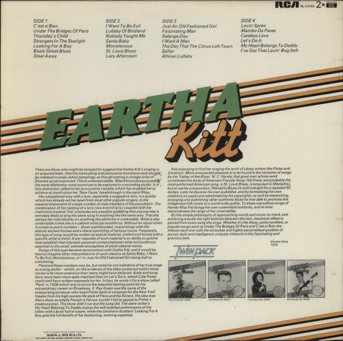 Eartha Kitt Eartha Kitt 2-LP vinyl record set (Double LP Album) UK ERK2LEA894518