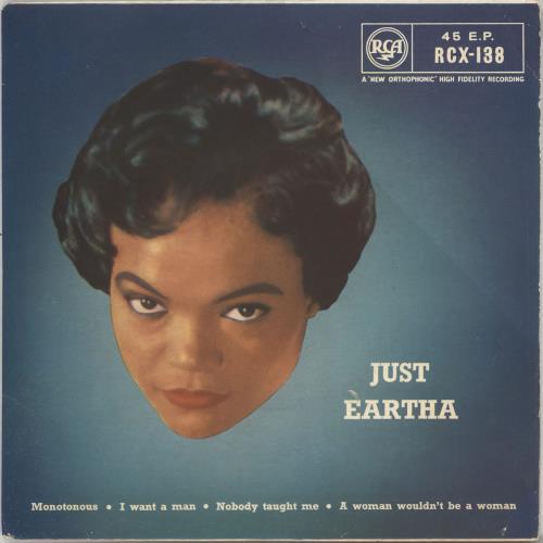Eartha Kitt Just Eartha - 2nd 7" vinyl single (7 inch record / 45) UK ERK07JU366984