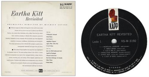Eartha Kitt Revisited vinyl LP album (LP record) Mexican ERKLPRE378285