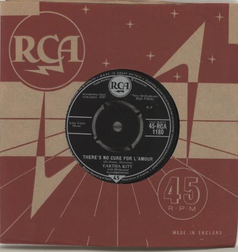 Eartha Kitt There's No Cure For L'Amour 7" vinyl single (7 inch record / 45) UK ERK07TH504150