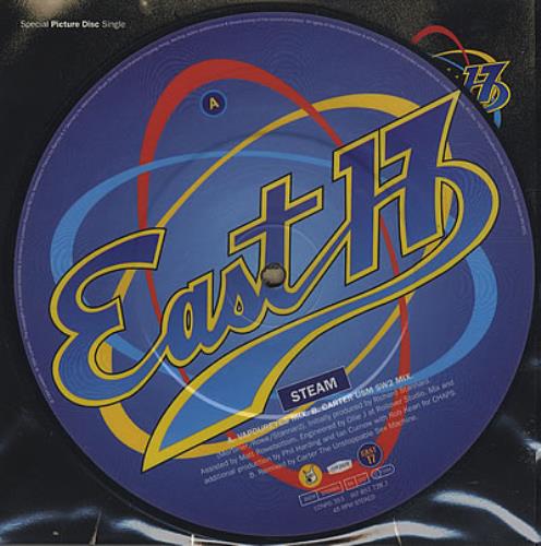 East 17 Steam 7" vinyl picture disc (7 inch picture disc single) UK E177PST79989