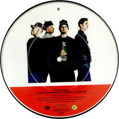 East 17 West End Girls 7" vinyl picture disc (7 inch picture disc single) UK E177PWE49242