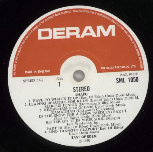 East Of Eden Snafu - 1st vinyl LP album (LP record) UK EOELPSN381012