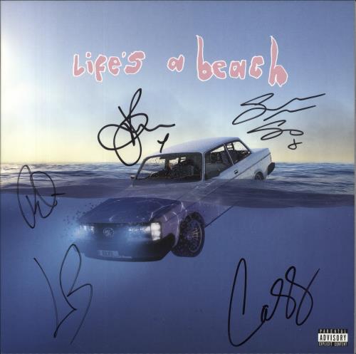 Easy Life Life's A Beach - Fully Autographed vinyl LP album (LP record) UK ZC2LPLI850192