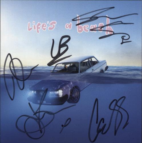 Easy Life Life's A Beach - Fully Autographed vinyl LP album (LP record) UK ZC2LPLI850192