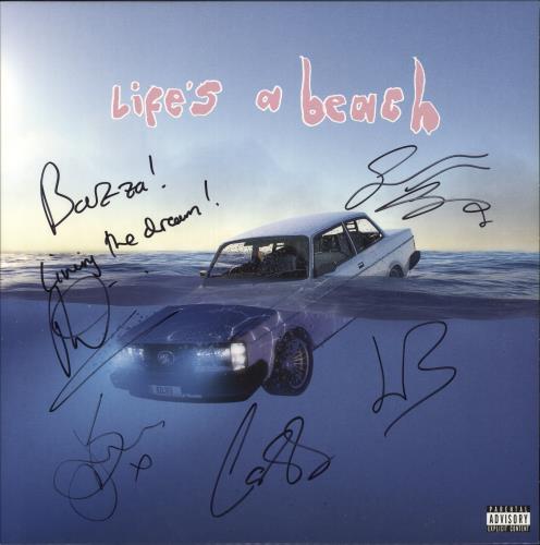 Easy Life Life's A Beach - Fully Autographed vinyl LP album (LP record) UK ZC2LPLI878110