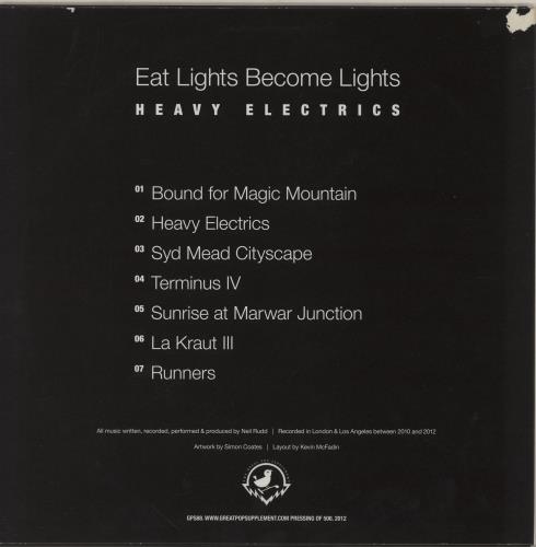 Eat Lights Become Lights Heavy Electrics - Black, White & Clear Vinyl vinyl LP album (LP record) UK I-WLPHE750821