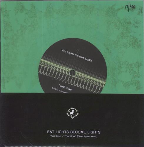 Eat Lights Become Lights Test Drive - Green Vinyl shaped picture disc (picture disc vinyl record) UK I-WSHTE767370