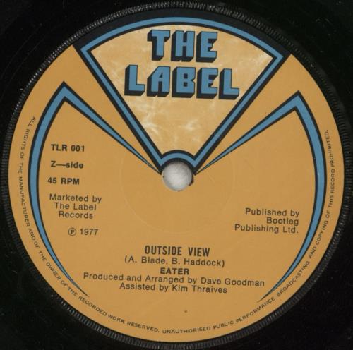 Eater Outside View - VG/EX 7" vinyl single (7 inch record / 45) UK ETR07OU871175