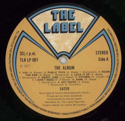 Eater The Album vinyl LP album (LP record) UK ETRLPTH866752