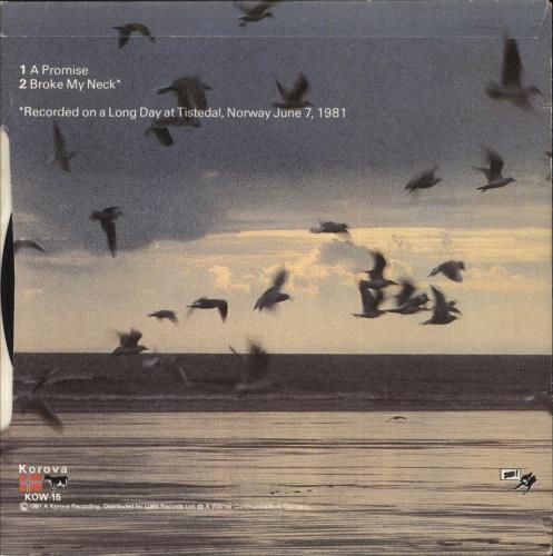 Echo & The Bunnymen A Promise 7" vinyl single (7 inch record / 45) UK ECH07AP31714